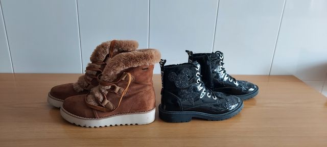 Botas niña, 40e los dos pares