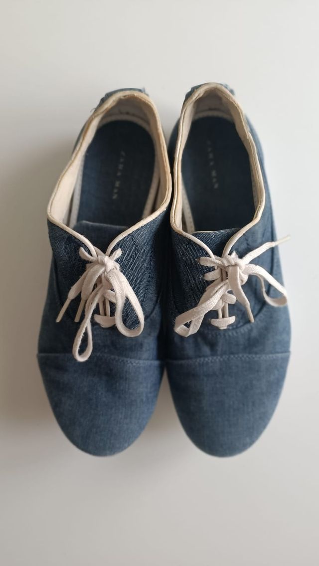 Zapatillas Zara 41 tejido vaquero