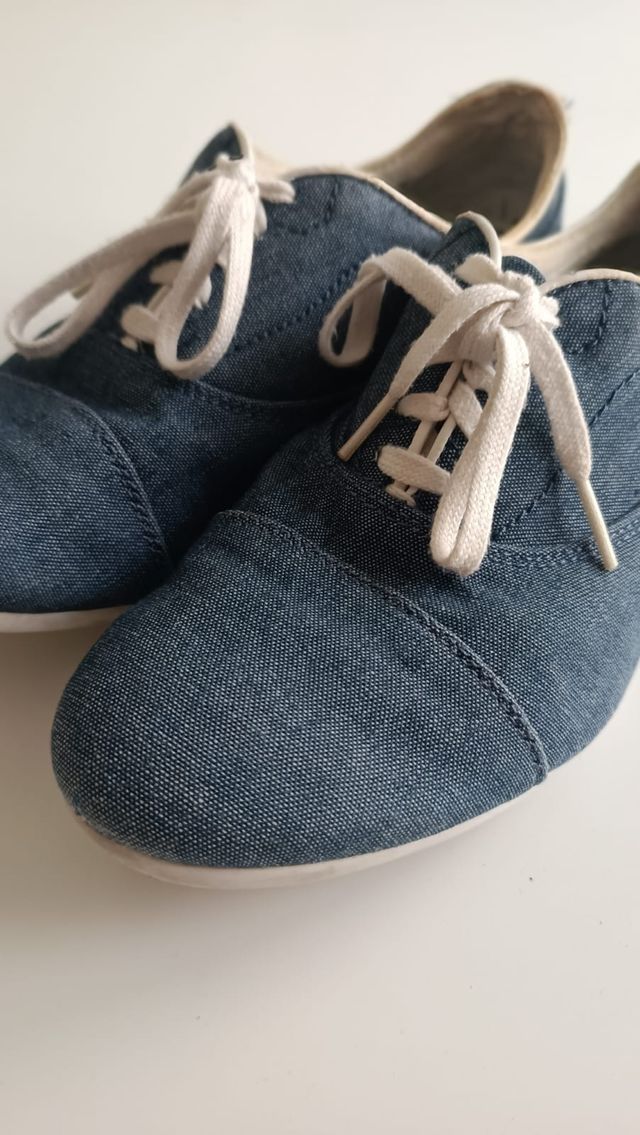 Zapatillas Zara 41 tejido vaquero