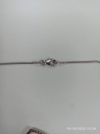 Plata 925 colgante cadena
