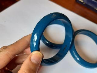 3 Bracciali rigidi Furla color petrolio