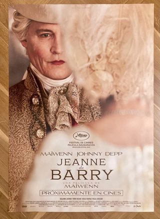 poster Cine Jeanne du Barry. Jonny Deep