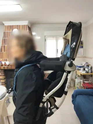 Mochila porta bebe Chicco tipo Deuter