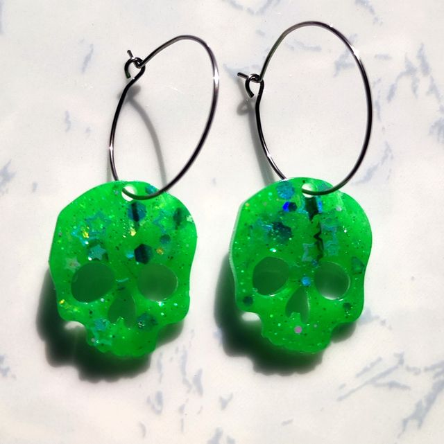 Pendientes Halloween calavera