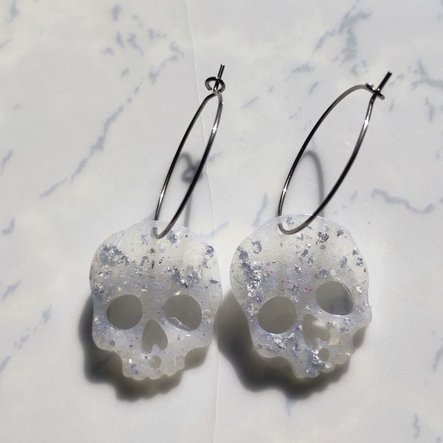 Pendientes Halloween calavera