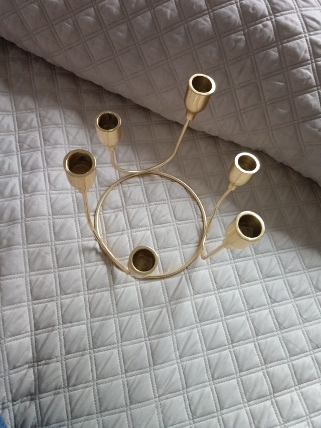 Candelabro dorado zara home