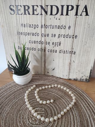Vintage collar perlas elegante 🌸