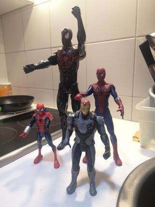 15€ LOTE DE 4 FIGURAS SPIDERMAN 