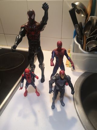 15€ LOTE DE 4 FIGURAS SPIDERMAN 