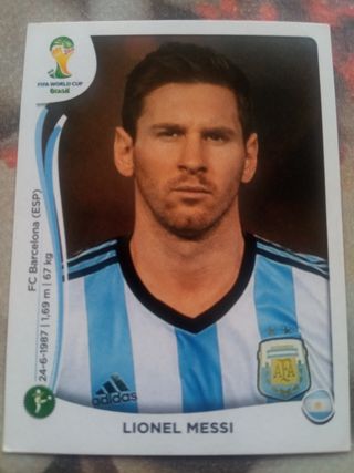 Cromo Messi mundial Brasil 2014