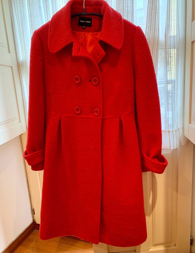 Abrigo rojo lana-tl 44