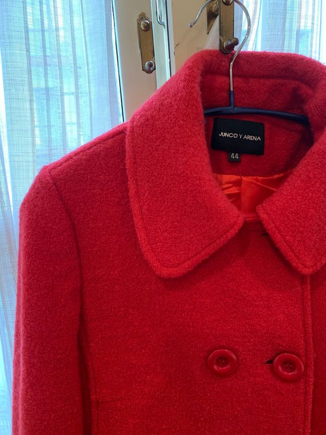 Abrigo rojo lana-tl 44