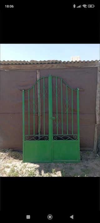 PUERTA DE HIERRO RUSTICA PARA JARDIN