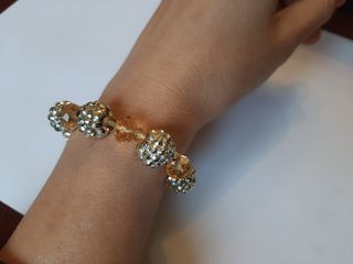 Braccialetto con elastico, color oro