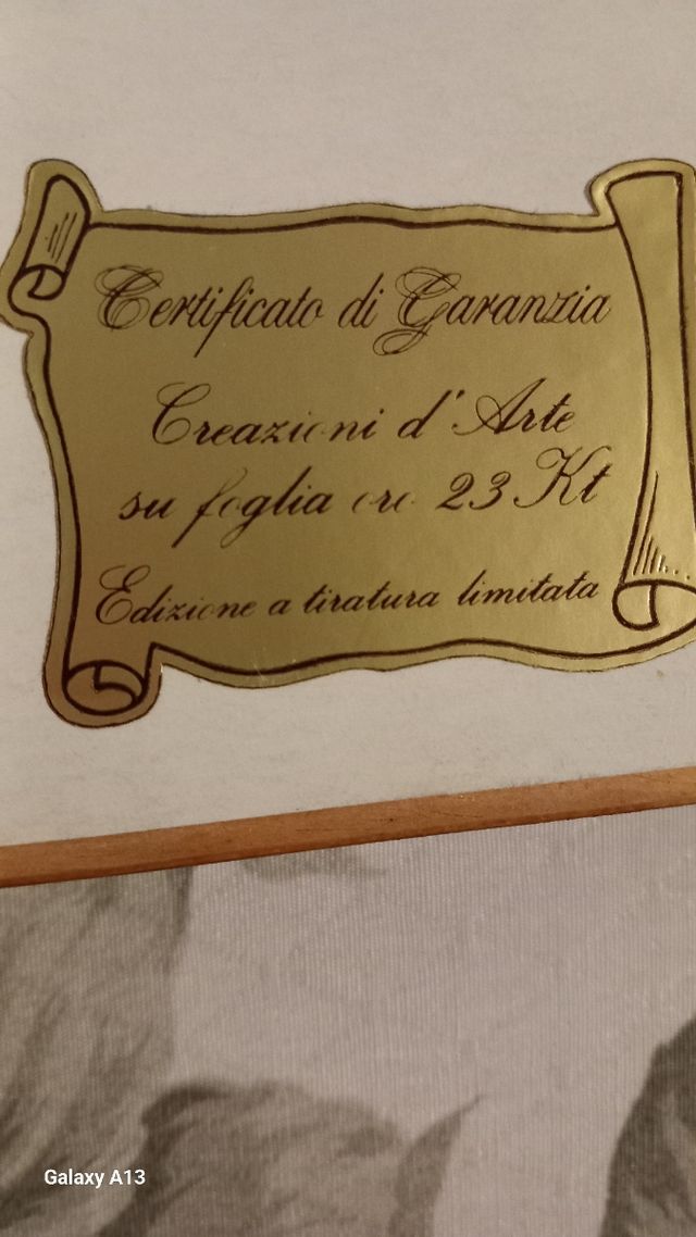 Quadro in foglio oro