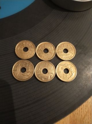 Monedas 25 pesetas 