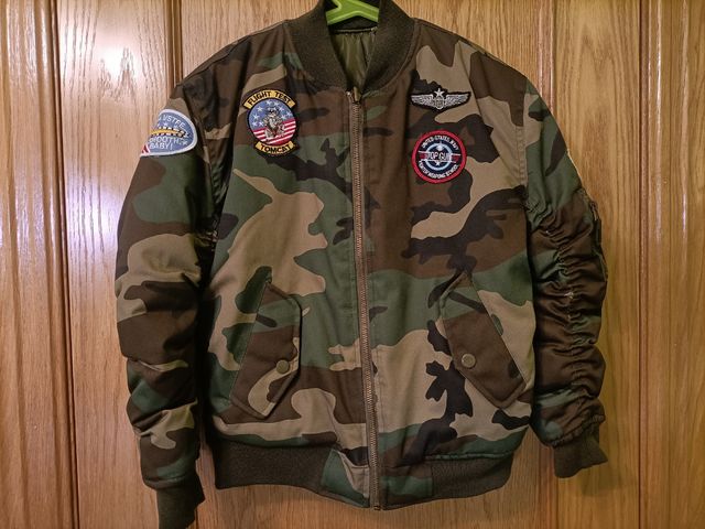 Bomber cazadora verde niño 9 o 10 años