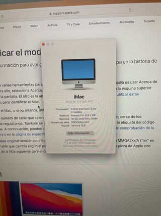 iMac 21,5 Apple sobremesa