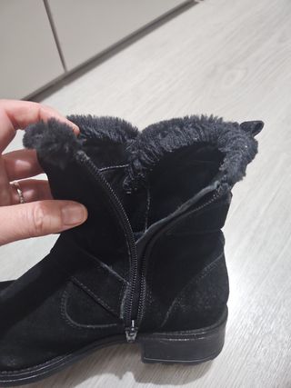 Botas de piel negras. Número 37