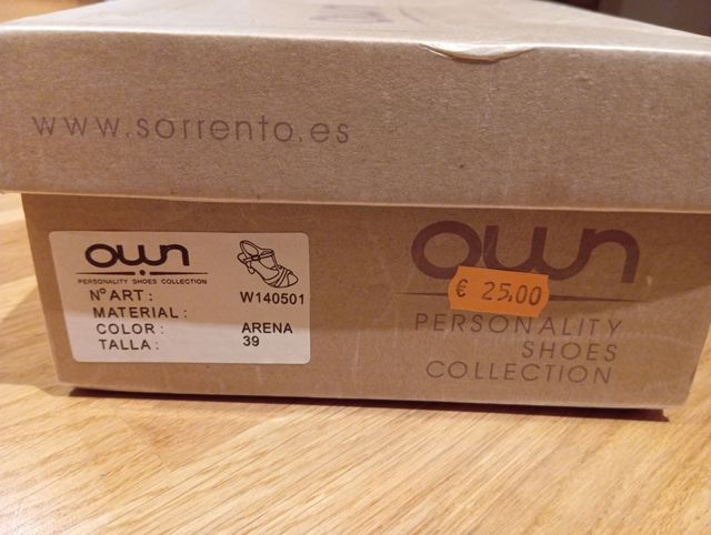 Sandalias color arena