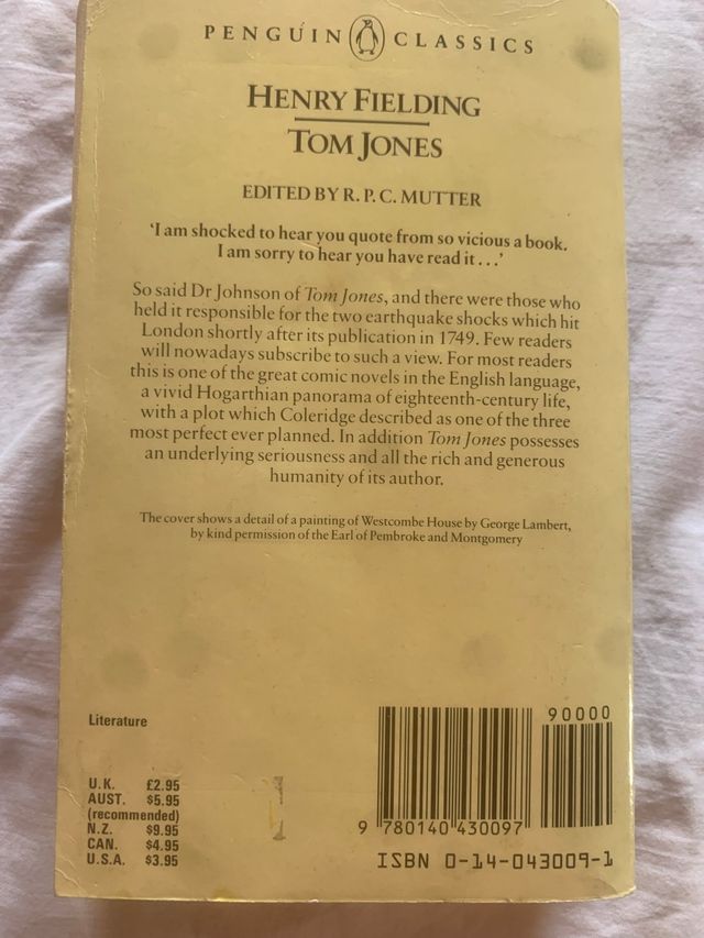 Henry Fielding “Tom Jones”