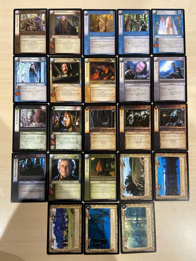 Set de 23 cartas COMUNIDAD DEL ANILLO, Decipher