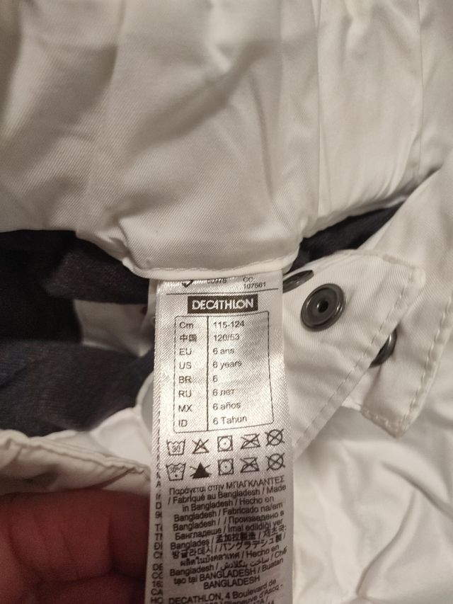 Pantalón nieve blanco