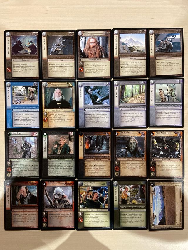 Set de 20 cartas MINES OF MORIA, Decipher