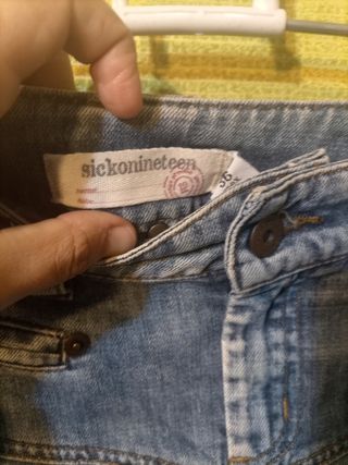 Falda vaquera abombada