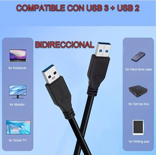 Cable USB 3 Macho a USB 3 Macho 1m