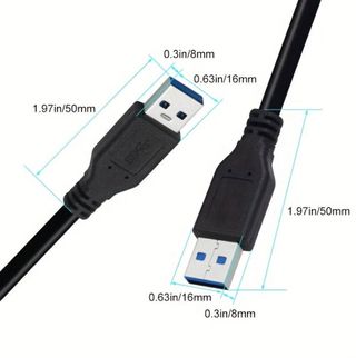 Cable USB 3 Macho a USB 3 Macho 1m