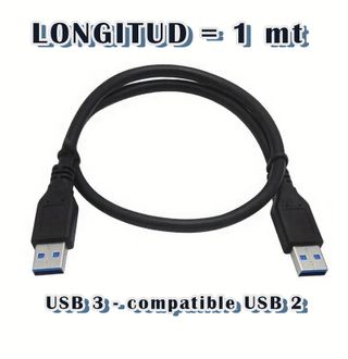 Cable USB 3 Macho a USB 3 Macho 1m
