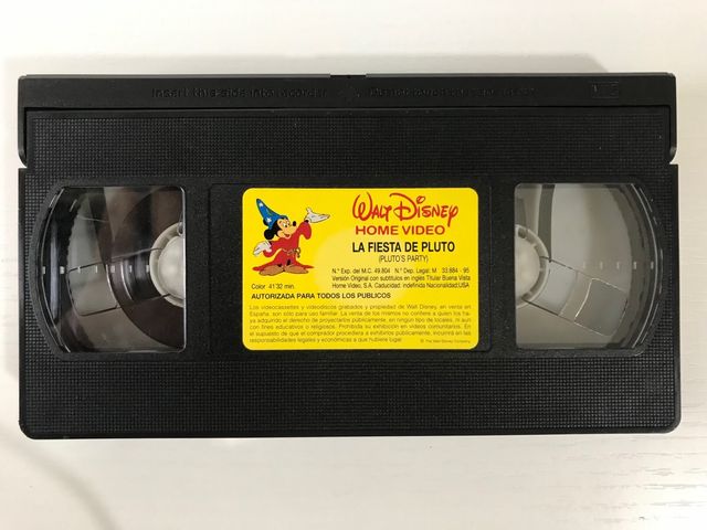 Cinta video VHS La fiesta de Pluto
