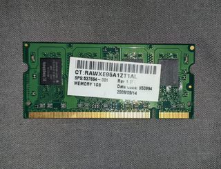 memoria RAM portátil 1 gb Kingston , 1rx8, pc2