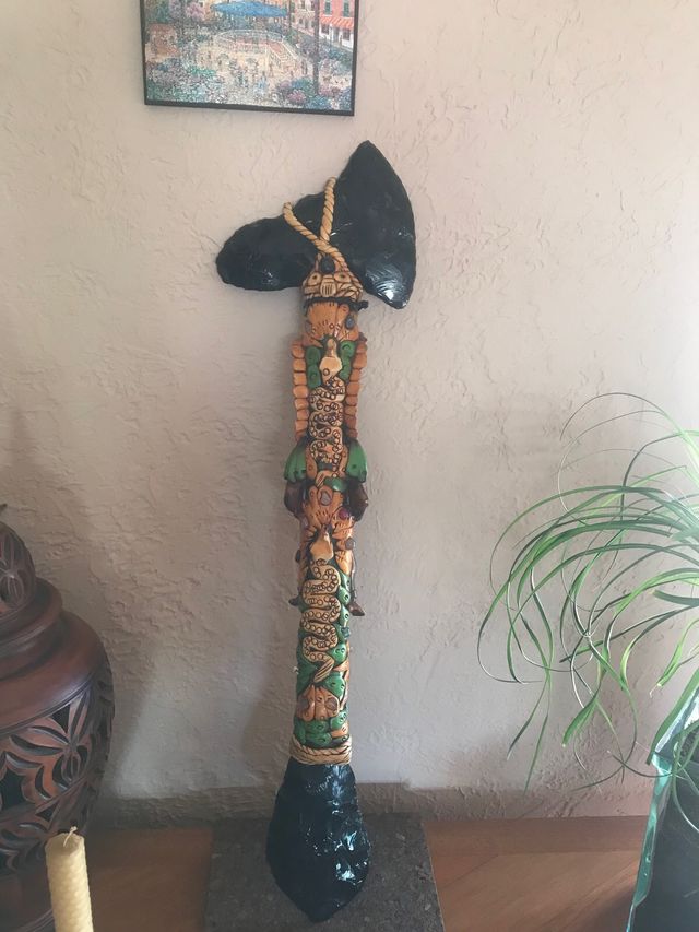 Hacha Maya de Opsidina.