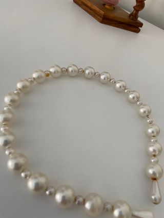 Diadema/Collar perlas 