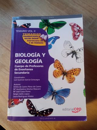REBAJAS!! Temario biología y geología oposiciones
