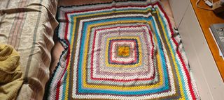 Coperta a uncinetto vintage 153 x 170