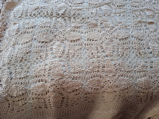 Copriletto matrimoniale fatto a mano