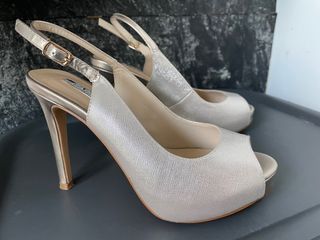 zapatos plata mujer talla36