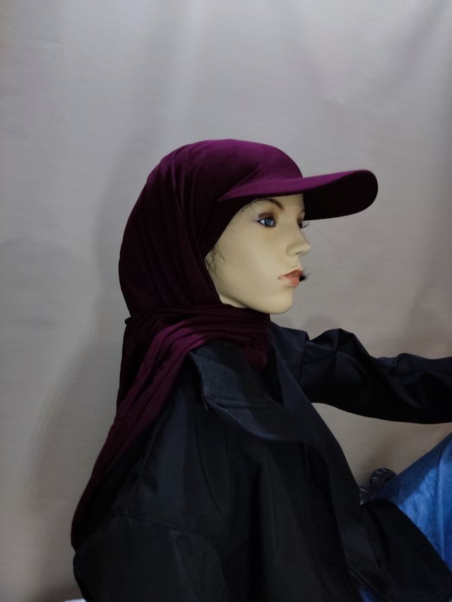 ❇️Bufanda larga con gorro de béisbol, deportiva