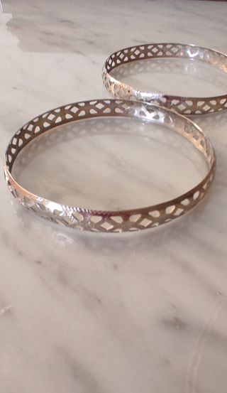 Pulseras plata. N77