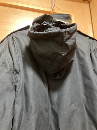 Parka militar americana negra talla M Rebajada!!!!