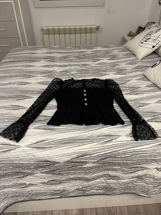Blusa mangas acampanada