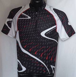 Maglia Ciclismo Gonso Nero Bian Tg. Large Perfetta