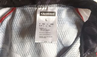 Maglia Ciclismo Gonso Nero Bian Tg. Large Perfetta