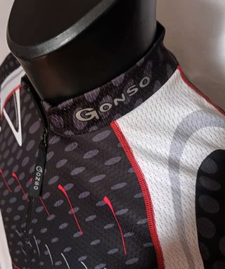 Maglia Ciclismo Gonso Nero Bian Tg. Large Perfetta