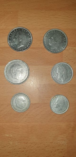 Monedas antiguas  pesetas