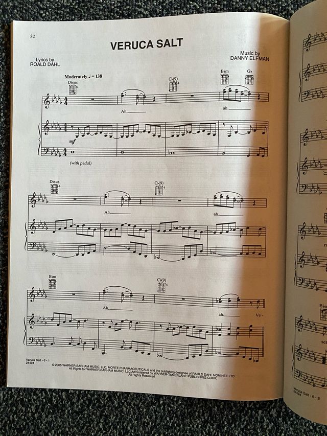 Charlie and the Chocolate Factory Songbook