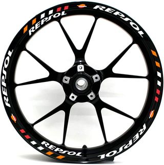 Kit Pegatinas para llantas de moto Honda Repsol